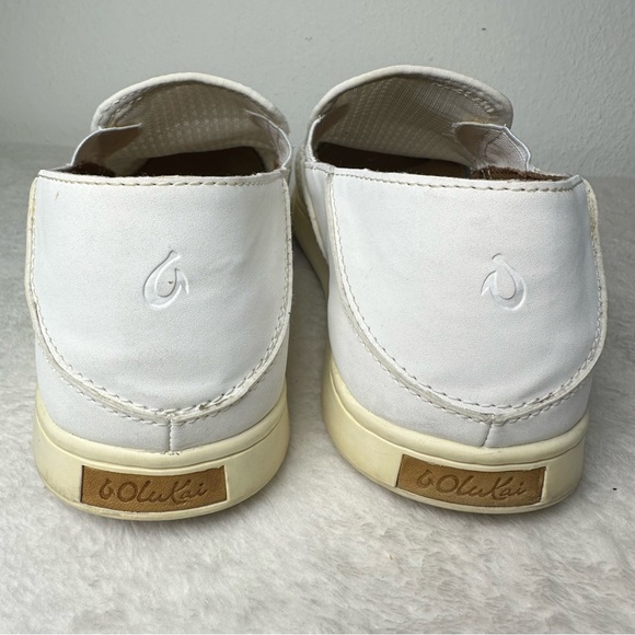 Olukai Women's Pehuea Slip-On Shoes Mesh Breathable White/Cream Sneakers Size 8 - Picture 8 of 15